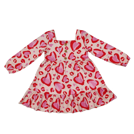 Girl's Read and Pink Valentine's Heart