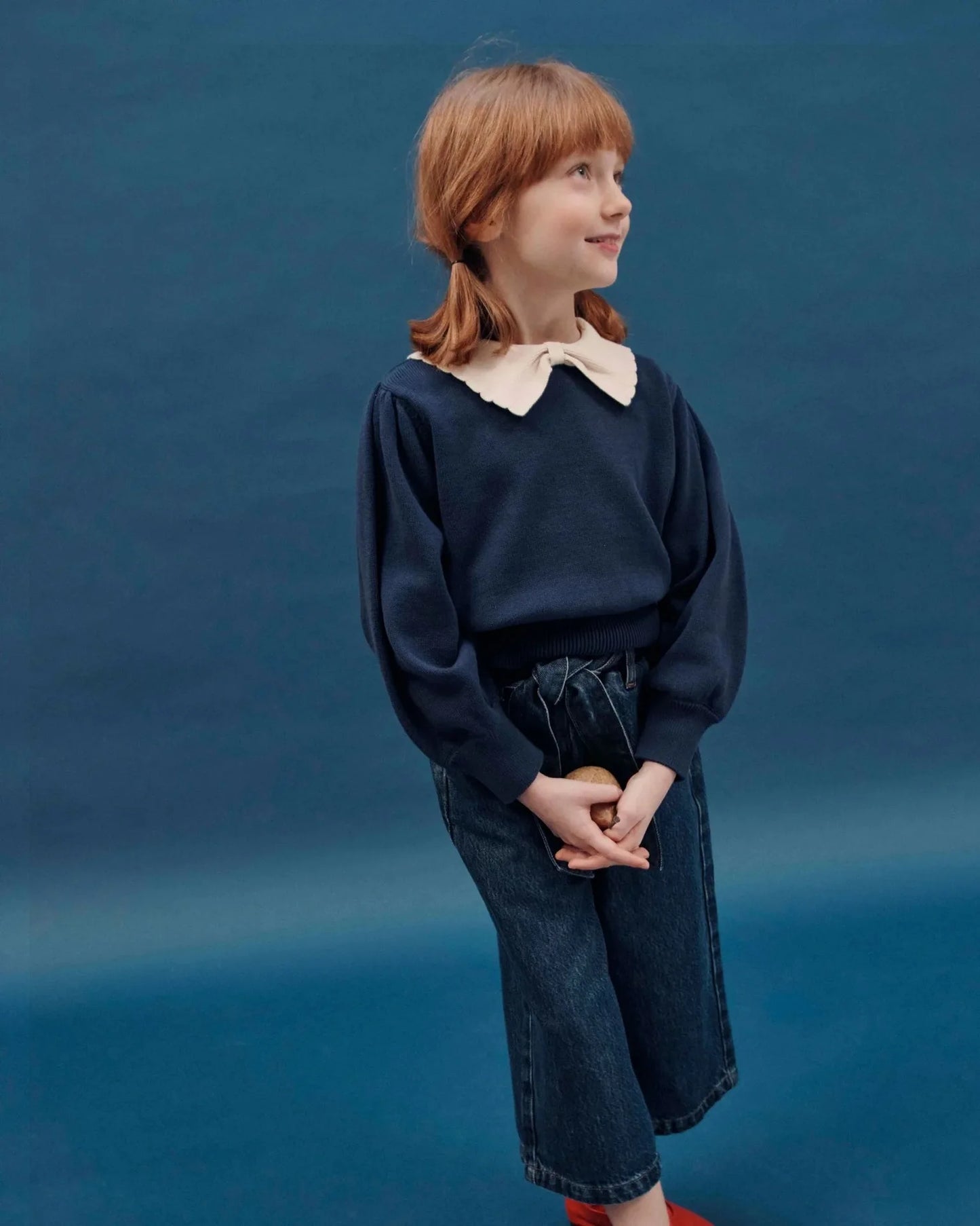 Children's Sweater 2025 Autumn EM series Girls' Country Style embroidered Flower shirtlong Pants Overalls Girls' set